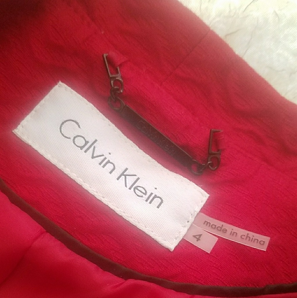 Calvin Klein short sleeve suit jacket